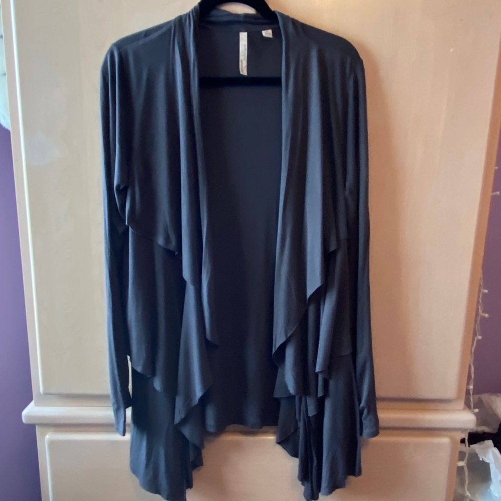 NY & Co. ruffled cardigan